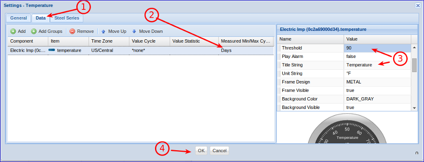 GroveStreams - Temperature Example